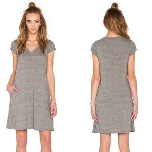 CURRENT ELLIOTT TShirt Trapeze Dress Pocket Vneck